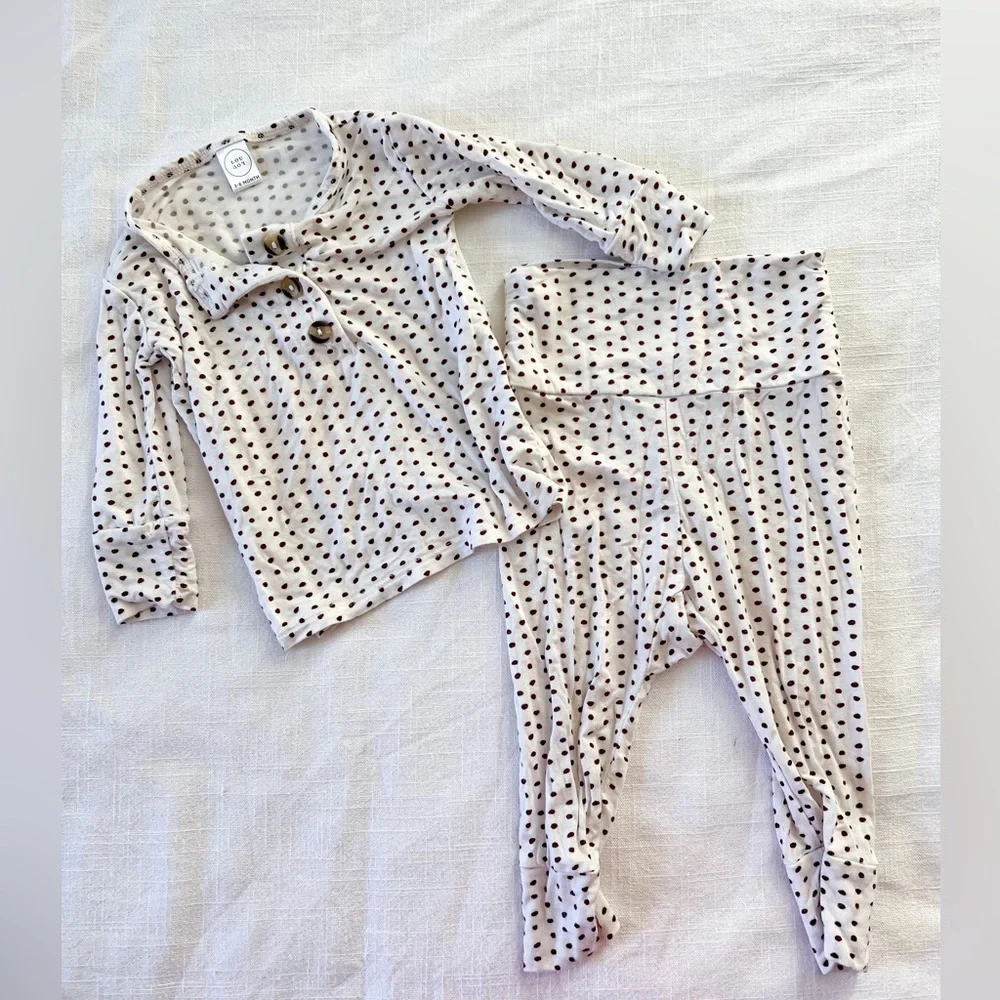 Set of 3 pairs of Lou Lou Company pajamas 3-6 months